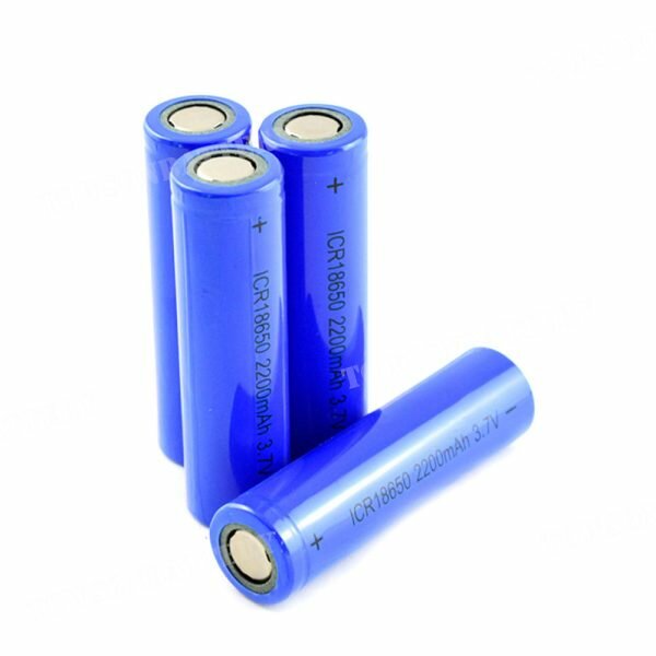 18650 3.7V Li Ion Battery Rechargeable 2200mah
