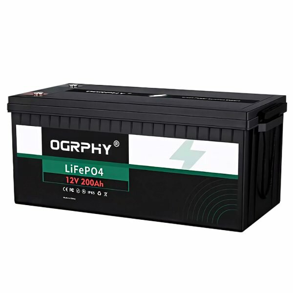 12V 200Ah LiFePO4 Battery 2560Wh Grade A Cells Deep Cycle Battery with BMS