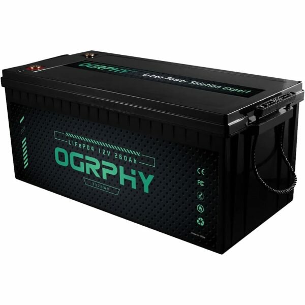 12V 260AH LiFePO4 Battery 3328Wh A Grade Lithium Battery with 200Ah BMS