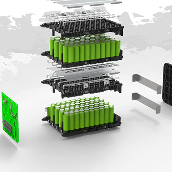 The structure of ternary lithium battery