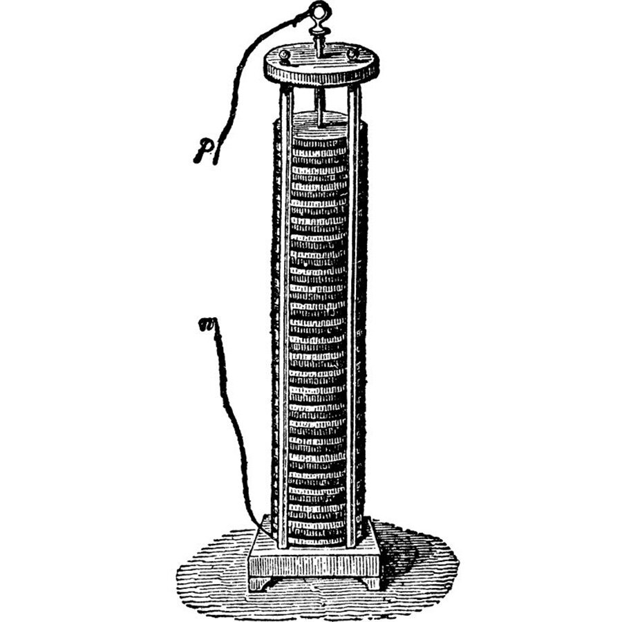 Voltaic Pile lithium battery